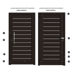 Puerta Aluminio Soldado Málaga